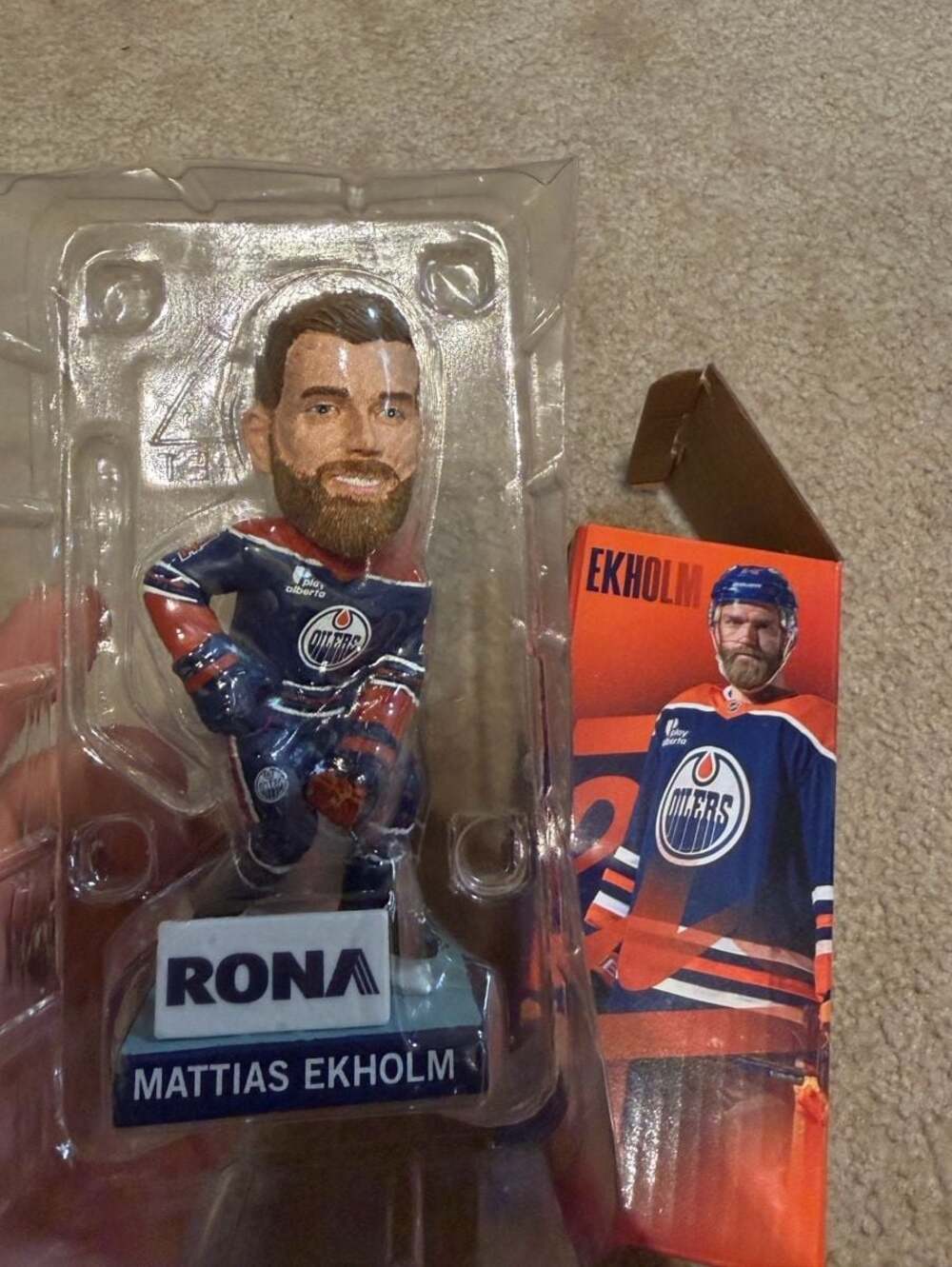 Mattias Ekholm Edmonton Oilers RONA Special Edition Bobblehead